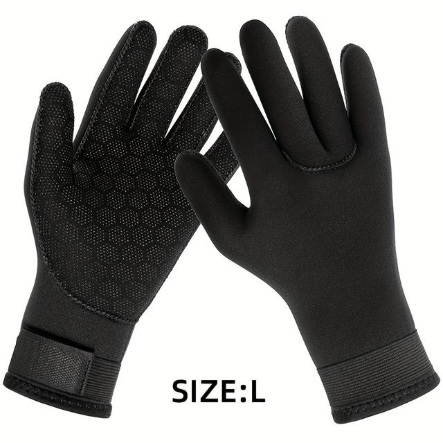 TEMU 1mm Thick Neoprene Gloves For Diving And Surfing, Providing , Grip, And Flexibility, Suitable For Spearfishing, Swimming, Rafting, Kayaking, Paddleboarding, And Water Sports