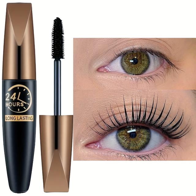 TEMU Fiber Mascara Waterproof Quick Dry Curling Eyelash Extension Makeup Long Lasting Anti Smudge Mascara
