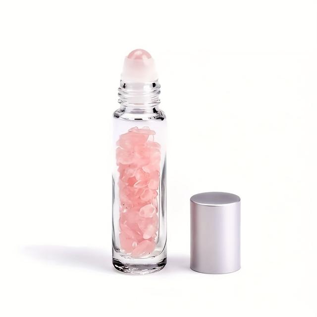 TEMU Natural Gemstone Essential Oil Roller Bottles, Essential Oil Roller Crystals, 10ml Essential Oil Roller Bottles,dispensing Roller Bottle