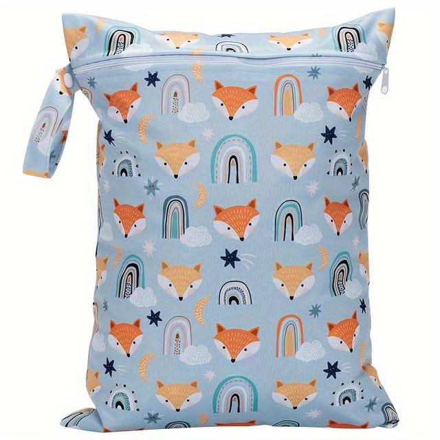 TEMU Digital Printed Regular Single Pocket Diaper Bag Measuring 30*40cm