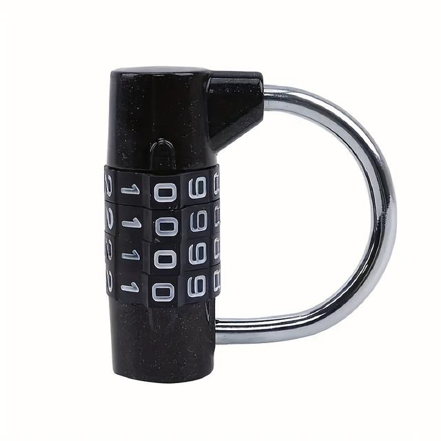 TEMU Candado de Seguridad de Combinación de 4 Dígitos AXK - Acero al Carbono Duradero, Ideal para Taquillas de Gimnasio, Cajones, Equipaje y Cajas de Herramientas, AXK