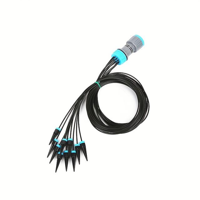 TEMU Automatisches Bewässerungssystem für den Garten, Tropfbewässerungsgerät mit 10 Düsenkopf-Set für Gewächshaus-Balkon-Pflanzen (Gewindeanschluss: 1/2 Zoll / 20 mm)