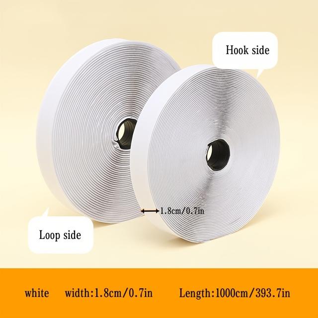 TEMU Egy pár tépőzáras szalag, önragasztó erős tapadás, erős ragasztóerő, matrica rögzítés iskolához, otthonhoz, irodához