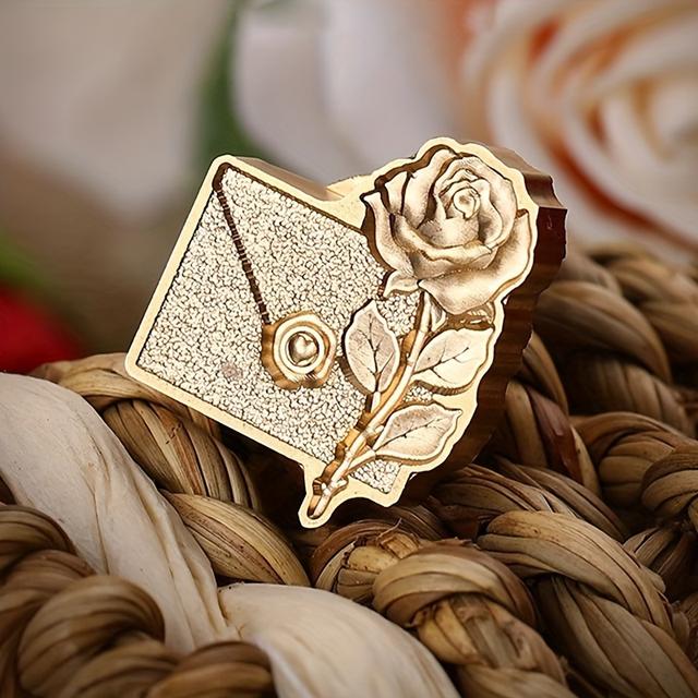 TEMU 1pc Wax Seal Stamp Head, Vintage Sealing Wax Stamp,for Wedding Invitations Envelopes Wine Packages Greeting Cards