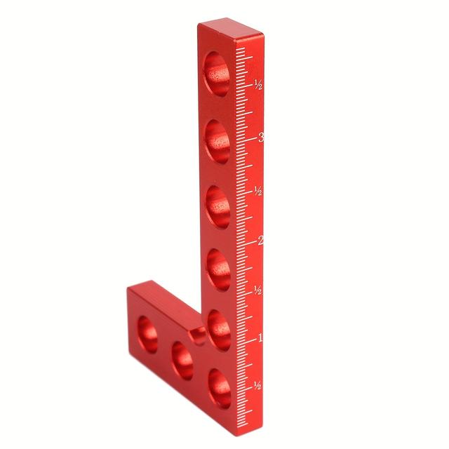 TEMU 1pc Woodworking 90 Degree Precision Square Edge Marking Tool, Aluminum Alloy Carpentry Pocket Marking Square Gauge