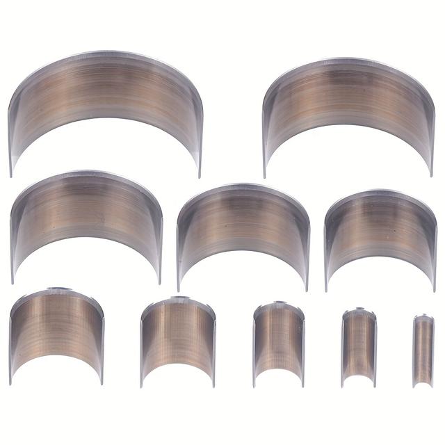 TEMU 10pcs Diy Manual Leather Belt Tail End Cutting Die Metal Cutting Punching Tool Leather Tool Fillet Cutting Tools