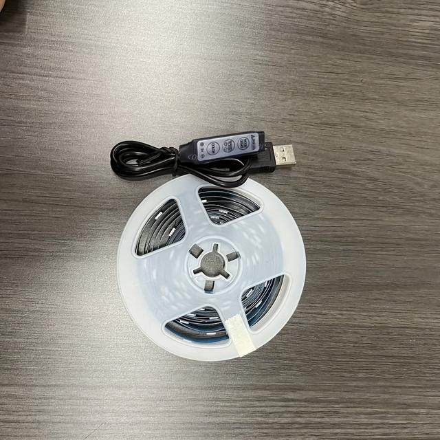 TEMU 1 SET 3,28 FT/16,4 FT RGB LED Lichtband, USB 5V 5050 SMD Leuchtstreifen, 3 Tasten Controller für Heimdekoration, Wohnzimmer, Schlafzimmer, TV Hintergrund