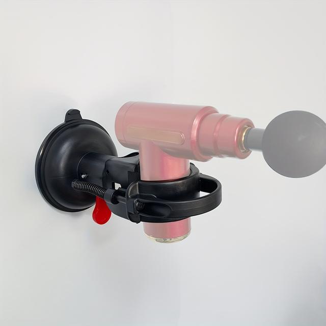 TEMU Nástěnný držák pro masážní pistole, Vertiball masážní přístroj -free použití, ideální pro vlastní masáž a záda, kompatibilní s téměř všemi masážními zařízeními. Snadná instalace.