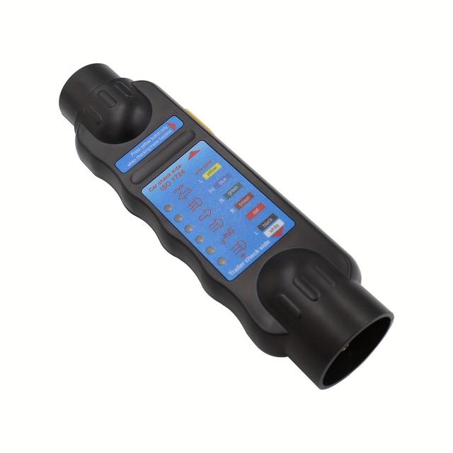 TEMU Wtyczka testowa 12V 7-Pin RV do europejskich przyczep kempingowych