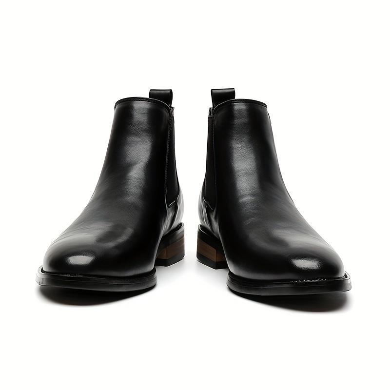 TEMU Bottes Chelsea pointues pour hommes, élégantes, antidérapantes et résistantes à l'
