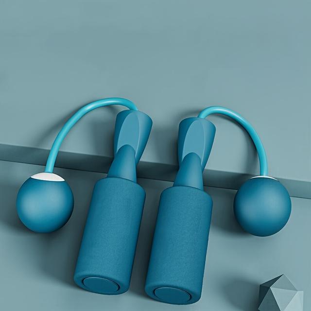 TEMU Bezprzewodowa Skakanka z Obciążoną Kulą, Stalowym Drutem, Łożyskiem Gąbkowym, Dwufunkcyjny Sprzęt do Ćwiczeń w Pomieszczeniach dla Dorosłych