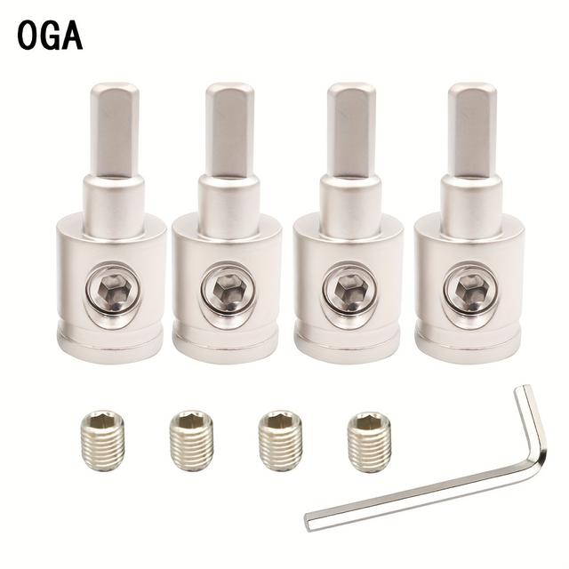 TEMU Auto Stereo Audio Amp Input Reducer, 0 Gauge naar 8 Gauge AWG Pin Voeding Aardingsdraad Adapter, 4- Set