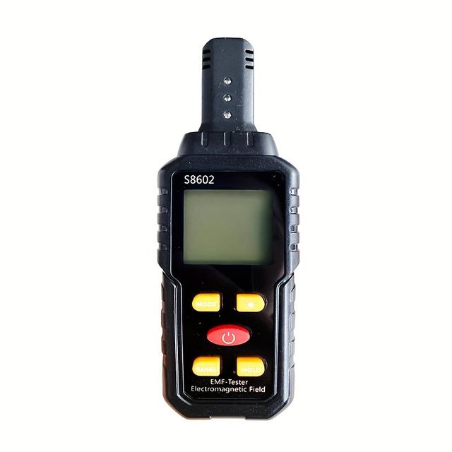 TEMU Medidor EMF 3-en-1 Detector de Radiación Dosímetro de Radiación Electromagnética para Contador de Dosis con Alarma
