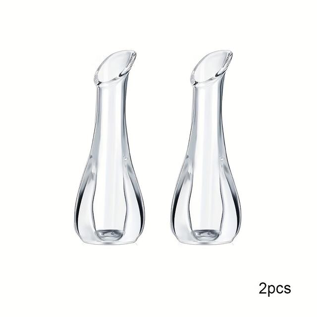 TEMU 2st Akryl Klar Knoppvas, Akryl Liten Blomstervas, Splittringssäker Högtransparent Hydroponisk Vas, Vardagsrum Skrivbordsmatbord Centerdekor, Bröllopsfestfestival Heminredning