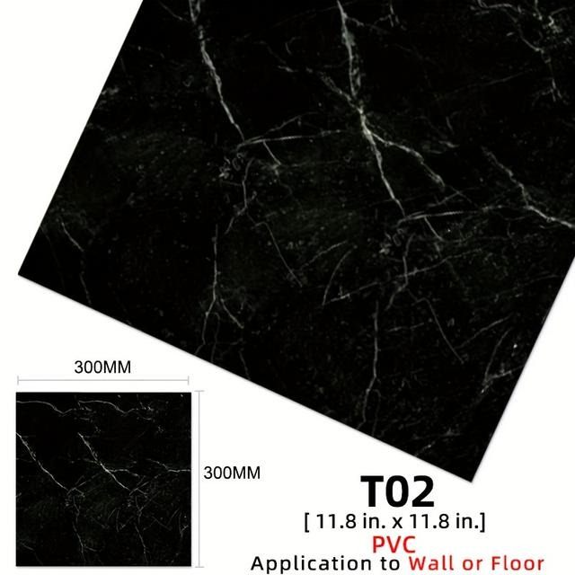 TEMU 10/pz Adesivo da Pavimento in PVC Adesivo da Parete Autoadesivo Impermeabile Decorativo per Bagno 30*30cm