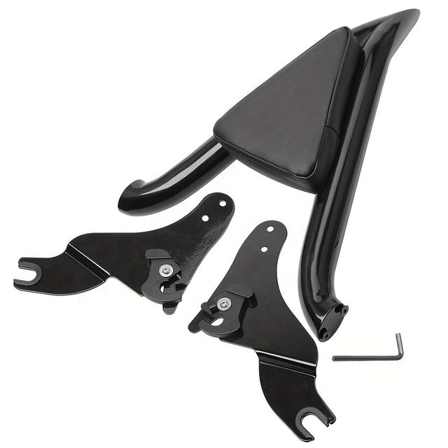 TEMU Motorrad Schwarze Abnehmbare Rückenlehne für Beifahrer CVO Touring Ultra 2009-2023