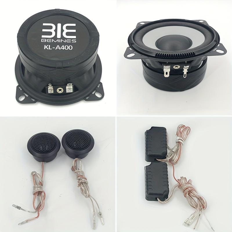 TEMU 1 Pair Of 4 Inch Max.300w Car Set High Fidelity Coaxial Speakers With Dust Cover And Audio Cable, Rms.30w Car Audio Music Stereo Full Range Speakers, Set With 2 Tweeters