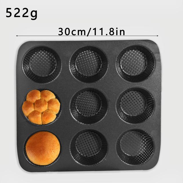 TEMU 1pc Baking Mold, 9-cavity 3d Baking Cake Mold, Bread Baking Pan, Cupcake Mold, Kitchen Accessories, Baking Tools, Diy Supplies