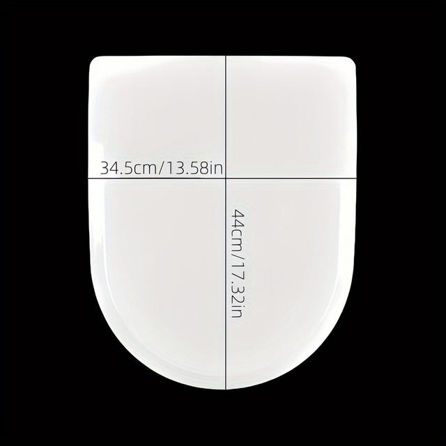 TEMU 1pc 유니버설 미디엄 U 변기 뚜껑, 앉아서 뚜껑, 좌석 쿠션 커버 플레이트 액세서리, 빈티지 변기 링