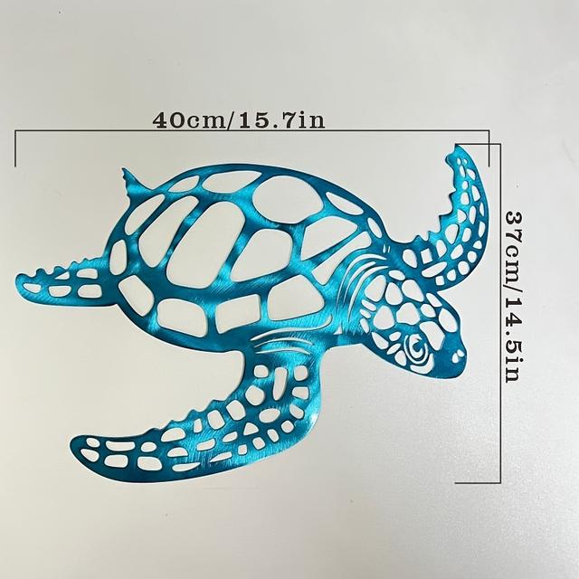 TEMU Decorative Sea Turtle Art Wall Decoration For Indoor And Outdoor Use In Home And Outdoor Bar, Featuring Golden Craftsmanship.
