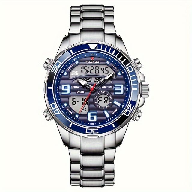 TEMU Lige Classic Trendy 30m Multi Functional Timing Advanced Circular Electronic Watch