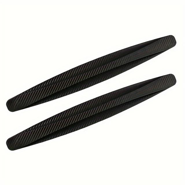 TEMU 2pcs Anti-collision Protector Rubber Door Products Auto Front And Rear Corner Bumper Lip Strip Sticker