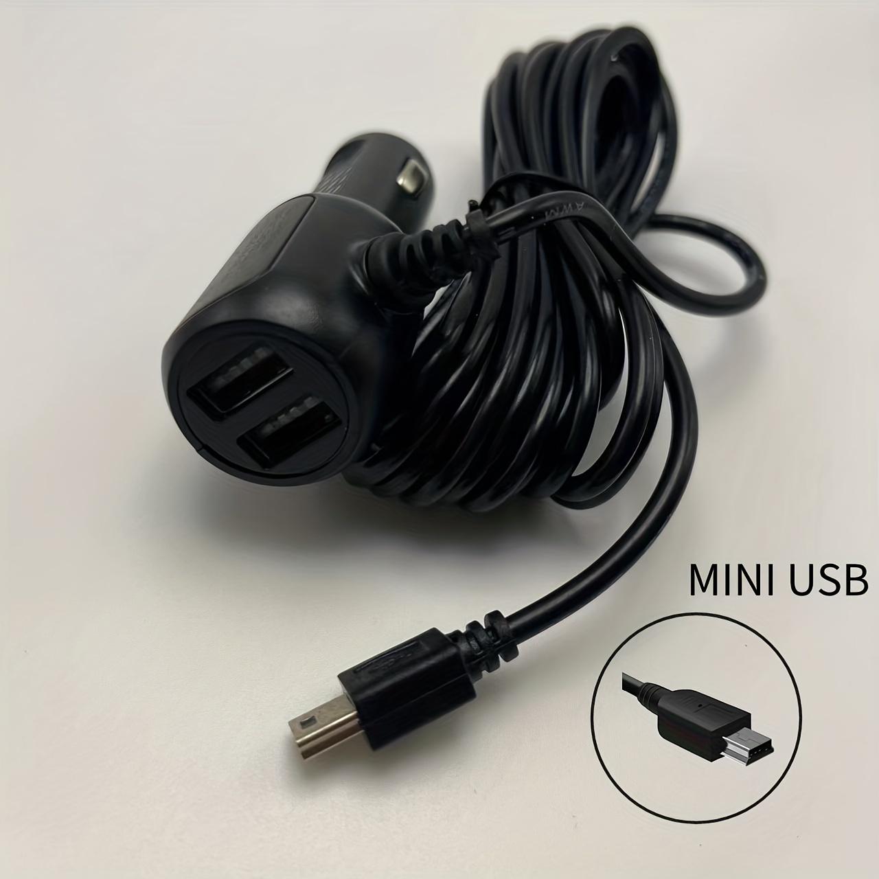 TEMU Car Charger Gps Recorder Charger Mini Usb Cable Dual Usb Output 5v2a Car Charging For Smart Phone