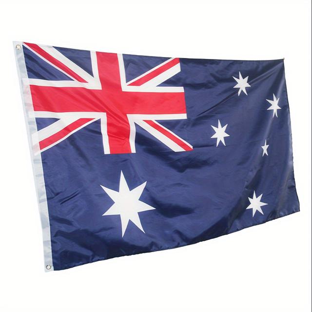 TEMU 3x5ft 150x90cm Large Australian Flag Outdoor Heavy Duty Australia Day Party Oz Aus Festival