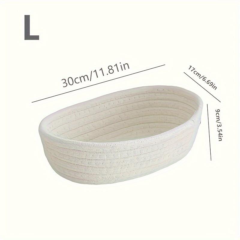 TEMU With Stylish Woven Nordic Rope Storage Baskets, Shelf Baskets