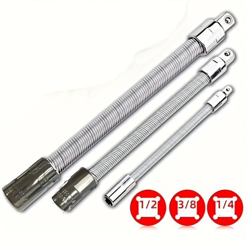 TEMU Universal Electric Wrench Sleeve: Flexible Shaft, Extension Rod & Force Connecting Rod For Home, Car & Company Repairs Socket Wrench Tools