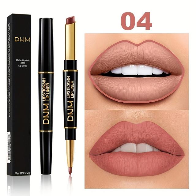 TEMU Double-ended Cup Long Lipstick Lip Liner High Waterproof Valentine's Day Gifts