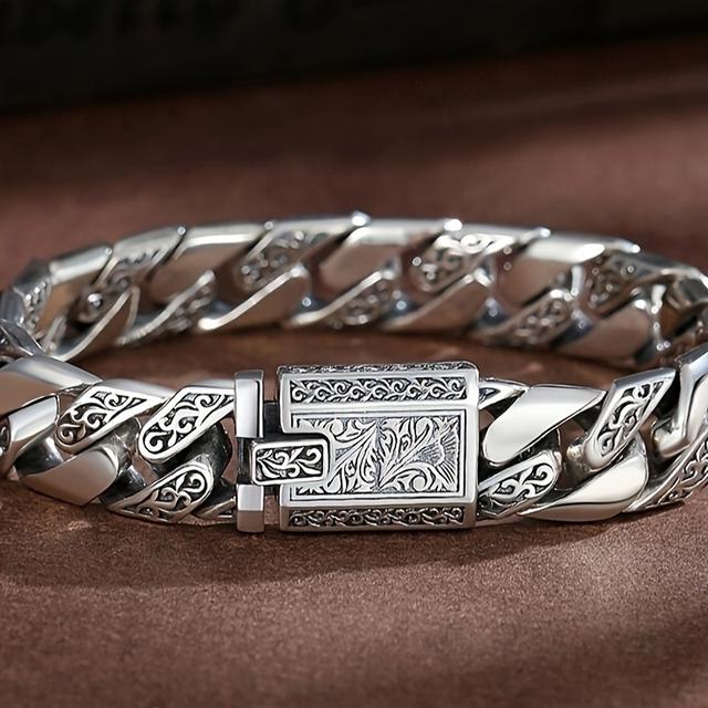 TEMU 2025 New Tangcao Punk Men's Style Fashion Bracelet - Fashionable Couple Gift