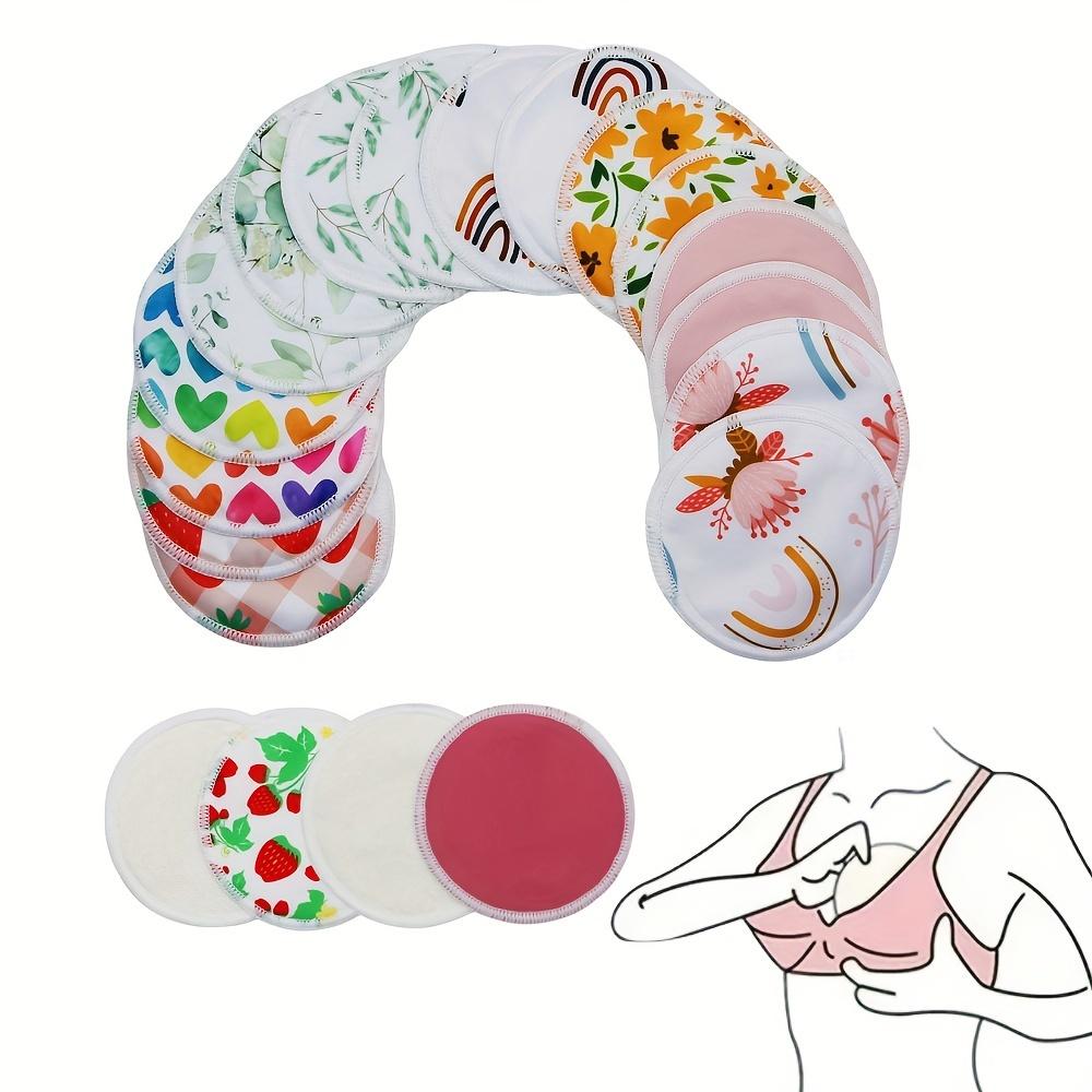 TEMU 8 Pcs Random Color Pads For Breastfeeding, Washable Pads Absorbent Pads For Breastfeeding, Reusable Breastfeeding Pads