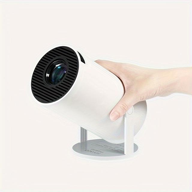 TEMU Mini Projector Hy300pro+ Support 4k 1080p With Android 11.0 200ansi Portable Home 180° Projection Angle Adjustable
