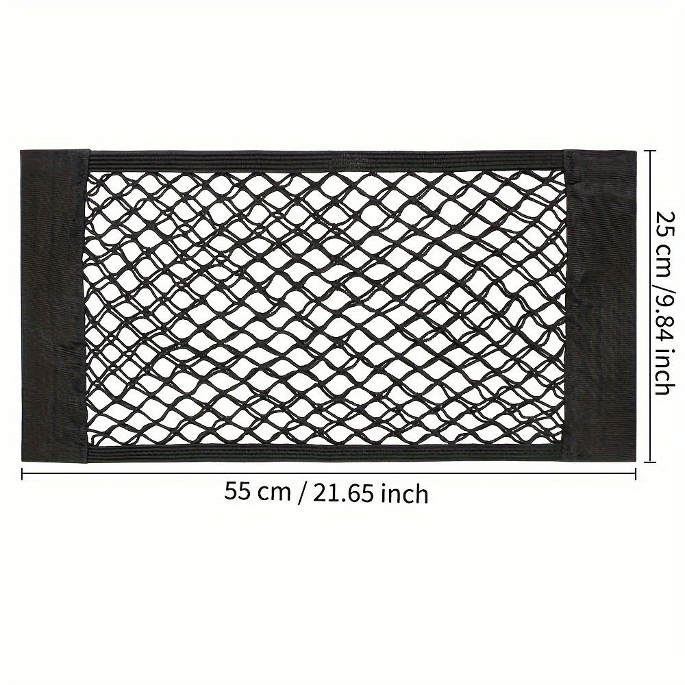TEMU Car Backseat Organizer, Elastic Mesh Storage Bag With , Spandex Material, Auto Trunk Seat Pocket Cage For Vehicle Organization