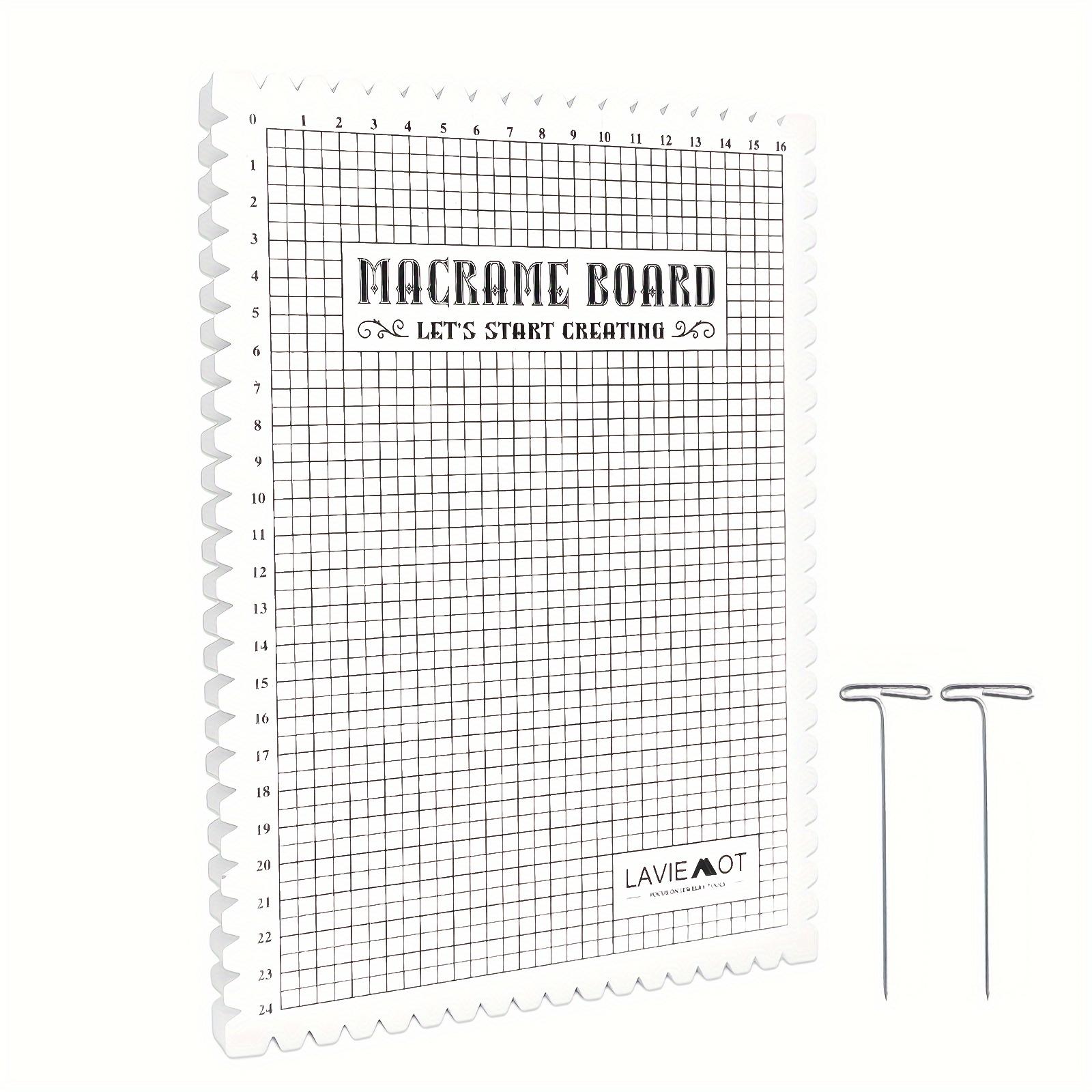 TEMU 1 Foam Macrame Board Set, Including A Braiding Board, Grid, Tools, And Needles, Perfect For Bracelets And Tying Strings, Makes A Great Gift For Halloween, Christmas, And New Year.