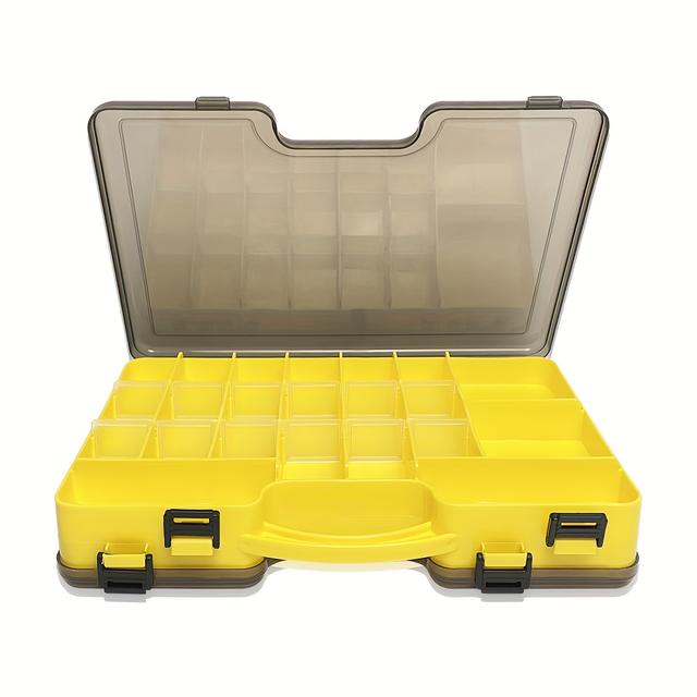 TEMU Organizador de Almacenamiento Multicompartimento Versátil - de Herramientas de Plástico Duradero para Tornillos, Electrónica y Esenciales de Garaje