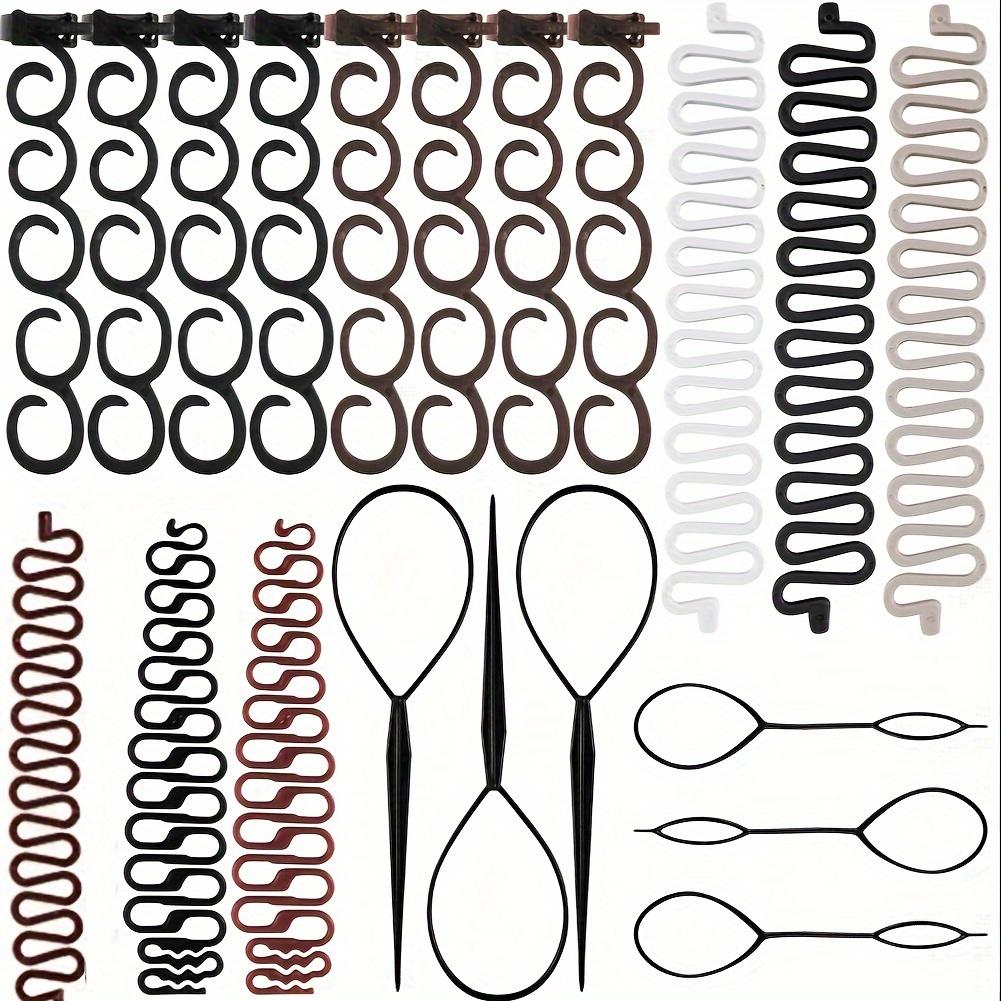 TEMU 20pcs Hair Tail Tools Set,ponytail Maker Hair Braiding Tool For Women S Styling Maker Hair Styling Accessories