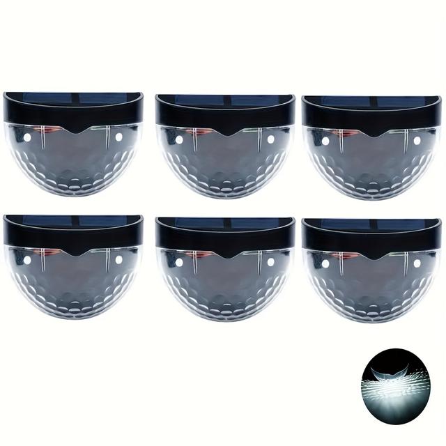 TEMU Staaricc 2/4/6pcs Solar Fence Lights, Solar Deck Lights, Solar Wall Lights, Solar Wall-mounted Lights, Outdoor Fence Deck Garden Garage Ladder Lighting, Ipx4