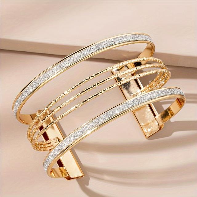 TEMU European And Fashion Face Hollow Geometric Bracelet For Women