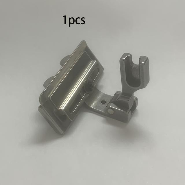 TEMU 1pc/2pcs Industrial Sewing Machine Presser Foot Set, Adhesive Tape Guide, Ribbon Attachment, Rubber Tape Foot, Adjustable Sewing Tool For Flatbed Sewing, Silvery Grey