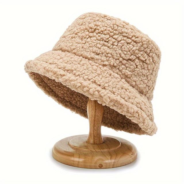 TEMU Cute Plush Hat For Women, Perfect For Outdoor Leisure And Hiking In Autumn And Winter