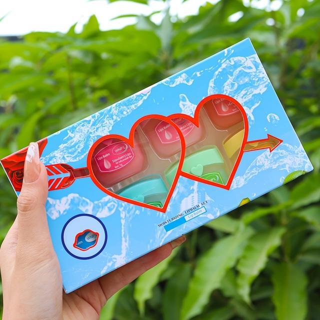 TEMU 8pcs Moisturizing Lip Balm Set, Made With Natural And Ingredients Lip Balm, Hydrating & Soothing, Keep Moisture For Lip, Long-lasting Effect, Lip Line Christmas Gifts, Valentine's Day Gifts