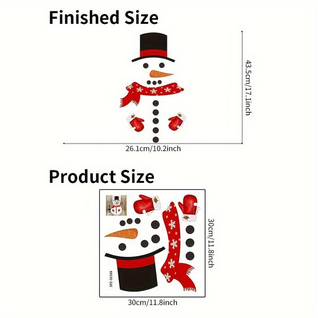 TEMU A Creative 3d Snowman Toilet Sticker For Christmas, Designed For Decorating The Toilet Lid