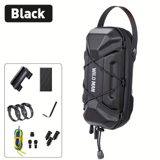 TEMU Hard Shell Scooter Bag, Quick Release Bike Handlebar Bag, Universal Fit For Electric/folding Bicycles & Scooters
