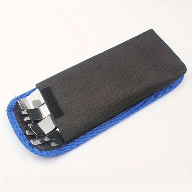 TEMU EZ 6er-Set Edelstahl Verlängerte Metall-Auto-Hebelstange Auto-Audio-Modifikationswerkzeug Hebelplatte Türverkleidung Entfernen Hebeplatte