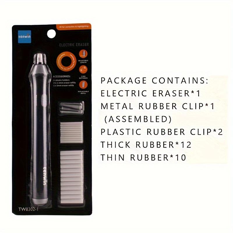 TEMU A Set Of Electric Sketch Highlighting Erasers, Designed For Art Students, Featuring A Rotating Eraser Tool Specifically For Artistic Drawing, 2 Aaa Batteries