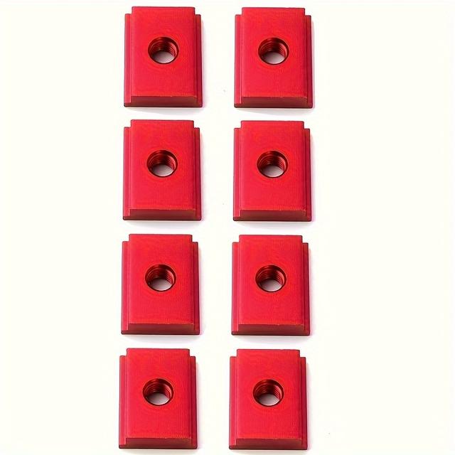 TEMU 8pcs Aluminum Alloy Nut Bolts | M6/m8 Slider, 30/45 Type Tracks, Jigs Screw Slot Fastener For Woodworking Tools,