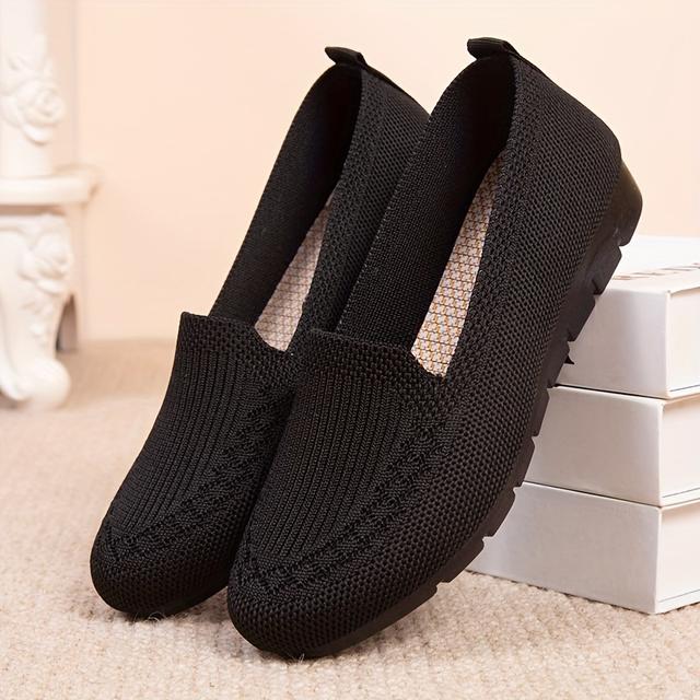 TEMU Baskets, Chaussures Décontractées Femme Été Mesh Respirantes Plates Confortables Légères Mocassins à Enfiler
