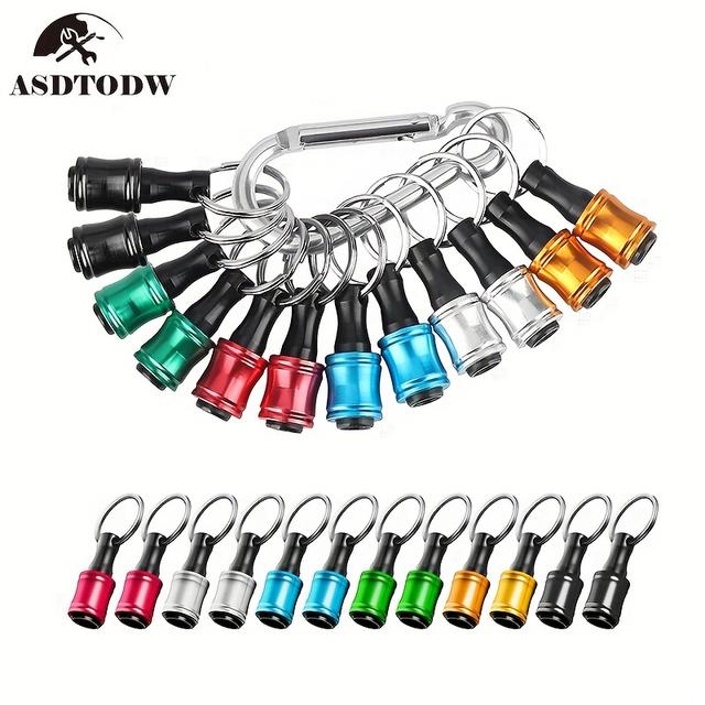 TEMU 7/12/14 Stück 1/4 Zoll Sechskant-Schraubendreher-Bits Halter Verlängerungsstange Schraubenadapter Bohrerwechsel Hand-Schraubendreher